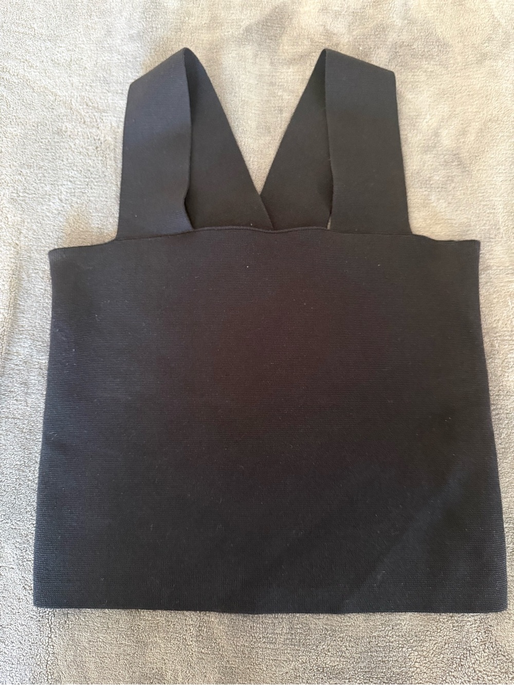 House of Harlow 1960 Black Square-Neck Crop Top